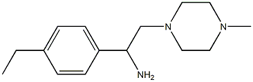 1-(4-ethylphenyl)-2-(4-methylpiperazin-1-yl)ethan-1-amine 구조식 이미지