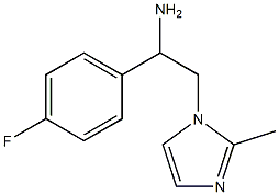 1-(4-fluorophenyl)-2-(2-methyl-1H-imidazol-1-yl)ethanamine 구조식 이미지