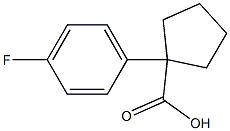 1-(4-fluorophenyl)cyclopentane-1-carboxylic acid 구조식 이미지