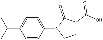 1-(4-isopropylphenyl)-2-oxopyrrolidine-3-carboxylic acid 구조식 이미지