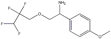 1-(4-methoxyphenyl)-2-(2,2,3,3-tetrafluoropropoxy)ethan-1-amine 구조식 이미지