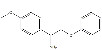 1-(4-methoxyphenyl)-2-(3-methylphenoxy)ethanamine Structure