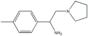 1-(4-methylphenyl)-2-pyrrolidin-1-ylethanamine 구조식 이미지