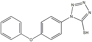 1-(4-phenoxyphenyl)-1H-1,2,3,4-tetrazole-5-thiol 구조식 이미지