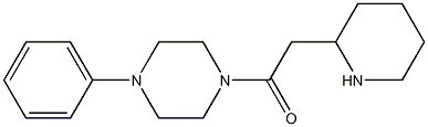 1-(4-phenylpiperazin-1-yl)-2-(piperidin-2-yl)ethan-1-one 구조식 이미지