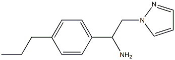 1-(4-propylphenyl)-2-(1H-pyrazol-1-yl)ethanamine 구조식 이미지