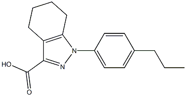 1-(4-propylphenyl)-4,5,6,7-tetrahydro-1H-indazole-3-carboxylic acid 구조식 이미지