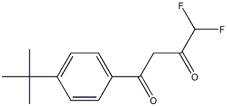 1-(4-tert-butylphenyl)-4,4-difluorobutane-1,3-dione Structure