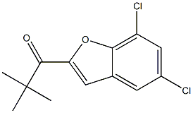 1-(5,7-dichloro-1-benzofuran-2-yl)-2,2-dimethylpropan-1-one 구조식 이미지