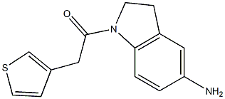 1-(5-amino-2,3-dihydro-1H-indol-1-yl)-2-(thiophen-3-yl)ethan-1-one 구조식 이미지