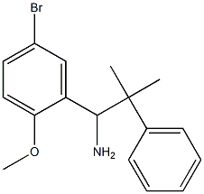 1-(5-bromo-2-methoxyphenyl)-2-methyl-2-phenylpropan-1-amine Structure