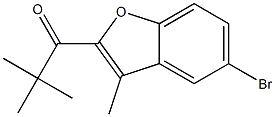 1-(5-bromo-3-methyl-1-benzofuran-2-yl)-2,2-dimethylpropan-1-one Structure