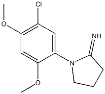 1-(5-chloro-2,4-dimethoxyphenyl)pyrrolidin-2-imine 구조식 이미지