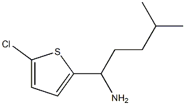 1-(5-chlorothiophen-2-yl)-4-methylpentan-1-amine 구조식 이미지