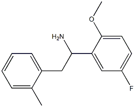 1-(5-fluoro-2-methoxyphenyl)-2-(2-methylphenyl)ethan-1-amine Structure