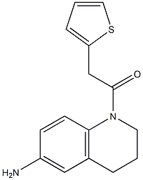 1-(6-amino-1,2,3,4-tetrahydroquinolin-1-yl)-2-(thiophen-2-yl)ethan-1-one 구조식 이미지