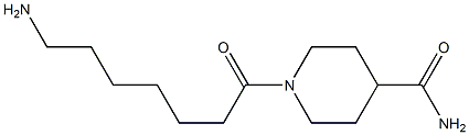 1-(7-aminoheptanoyl)piperidine-4-carboxamide 구조식 이미지