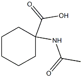 1-(acetylamino)cyclohexanecarboxylic acid 구조식 이미지