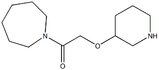 1-(azepan-1-yl)-2-(piperidin-3-yloxy)ethan-1-one Structure