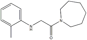 1-(azepan-1-yl)-2-[(2-methylphenyl)amino]ethan-1-one 구조식 이미지