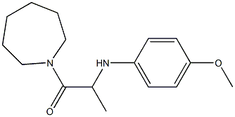 1-(azepan-1-yl)-2-[(4-methoxyphenyl)amino]propan-1-one 구조식 이미지