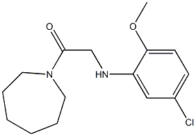 1-(azepan-1-yl)-2-[(5-chloro-2-methoxyphenyl)amino]ethan-1-one Structure