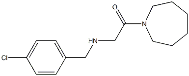 1-(azepan-1-yl)-2-{[(4-chlorophenyl)methyl]amino}ethan-1-one 구조식 이미지