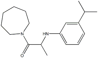 1-(azepan-1-yl)-2-{[3-(propan-2-yl)phenyl]amino}propan-1-one 구조식 이미지