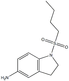 1-(butane-1-sulfonyl)-2,3-dihydro-1H-indol-5-amine Structure
