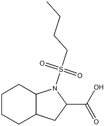 1-(butylsulfonyl)octahydro-1H-indole-2-carboxylic acid Structure