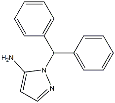 1-(diphenylmethyl)-1H-pyrazol-5-amine 구조식 이미지