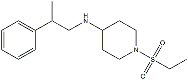 1-(ethanesulfonyl)-N-(2-phenylpropyl)piperidin-4-amine 구조식 이미지