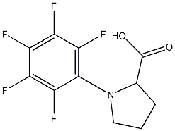 1-(pentafluorophenyl)pyrrolidine-2-carboxylic acid 구조식 이미지