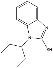 1-(pentan-3-yl)-1H-1,3-benzodiazole-2-thiol 구조식 이미지