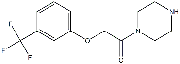 1-(piperazin-1-yl)-2-[3-(trifluoromethyl)phenoxy]ethan-1-one 구조식 이미지