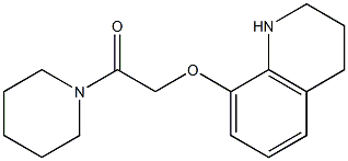 1-(piperidin-1-yl)-2-(1,2,3,4-tetrahydroquinolin-8-yloxy)ethan-1-one Structure