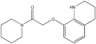 1-(piperidin-1-yl)-2-(1,2,3,4-tetrahydroquinolin-8-yloxy)ethan-1-one 구조식 이미지