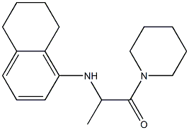 1-(piperidin-1-yl)-2-(5,6,7,8-tetrahydronaphthalen-1-ylamino)propan-1-one 구조식 이미지