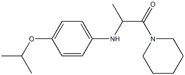 1-(piperidin-1-yl)-2-{[4-(propan-2-yloxy)phenyl]amino}propan-1-one Structure