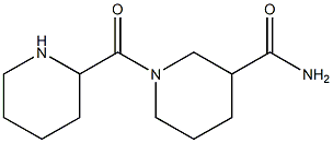 1-(piperidin-2-ylcarbonyl)piperidine-3-carboxamide 구조식 이미지