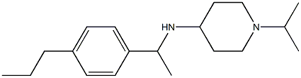 1-(propan-2-yl)-N-[1-(4-propylphenyl)ethyl]piperidin-4-amine Structure