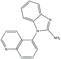 1-(quinolin-5-yl)-1H-1,3-benzodiazol-2-amine 구조식 이미지