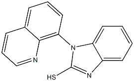 1-(quinolin-8-yl)-1H-1,3-benzodiazole-2-thiol 구조식 이미지