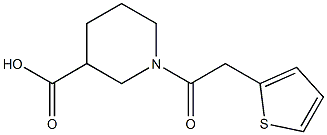 1-(thien-2-ylacetyl)piperidine-3-carboxylic acid Structure