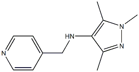 1,3,5-trimethyl-N-(pyridin-4-ylmethyl)-1H-pyrazol-4-amine Structure