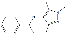 1,3,5-trimethyl-N-[1-(pyridin-2-yl)ethyl]-1H-pyrazol-4-amine Structure