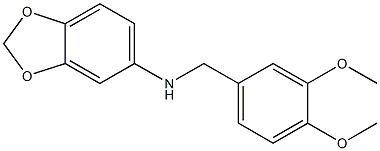 1,3-benzodioxol-5-yl(3,4-dimethoxyphenyl)methylamine Structure