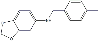 1,3-benzodioxol-5-yl(4-methylphenyl)methylamine 구조식 이미지