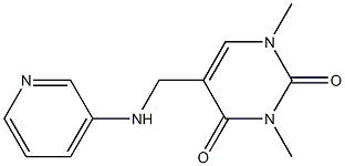 1,3-dimethyl-5-[(pyridin-3-ylamino)methyl]-1,2,3,4-tetrahydropyrimidine-2,4-dione Structure