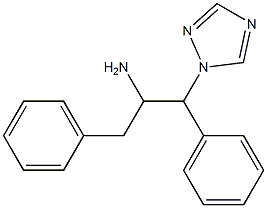 1,3-diphenyl-1-(1H-1,2,4-triazol-1-yl)propan-2-amine Structure